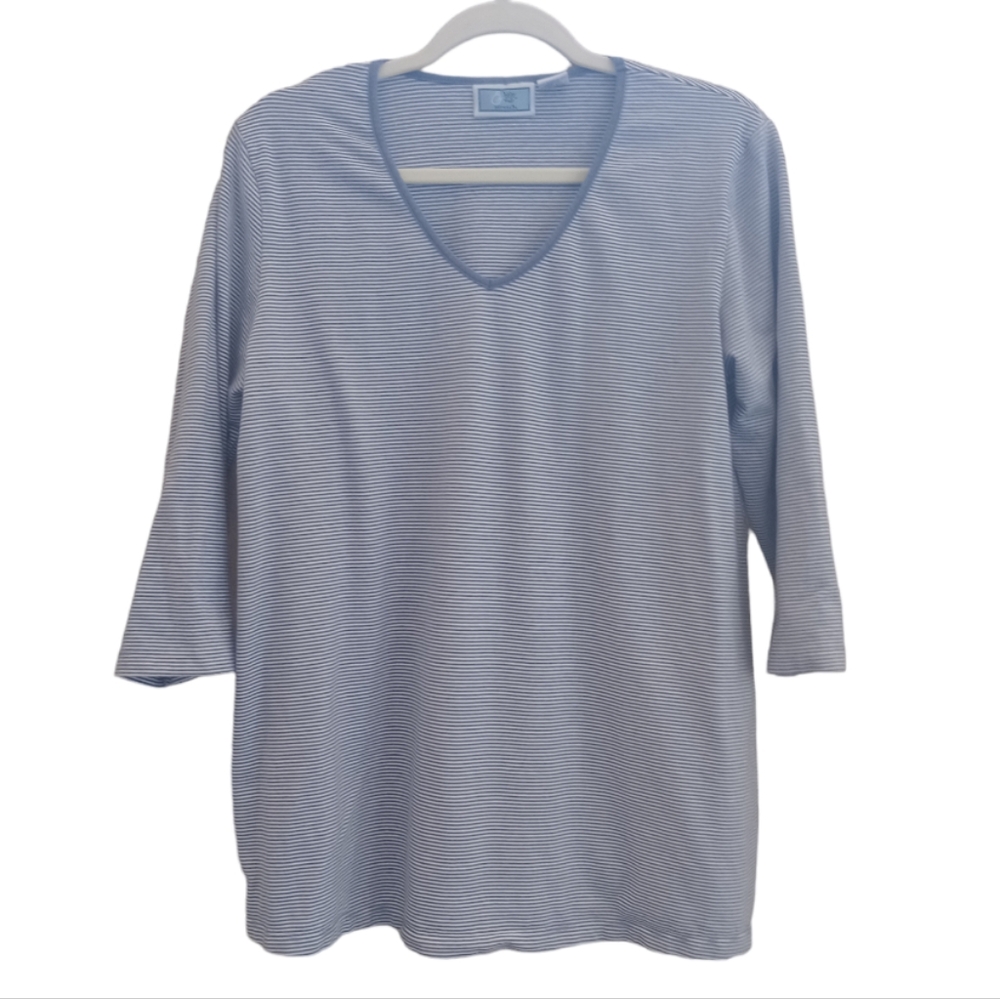 Maternity cotton blend,3/4 sleeve top, size M